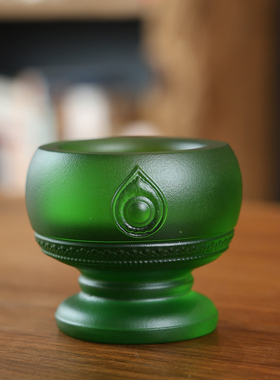 琉璃梵华烛台酥油灯净水杯供奉客厅佛堂摆件蜡烛供灯家用灯盏佛灯