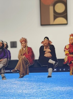 【师徒四人屏幕夹】西游记唐僧孙悟空猪八戒搞怪电脑装饰桌面摆件