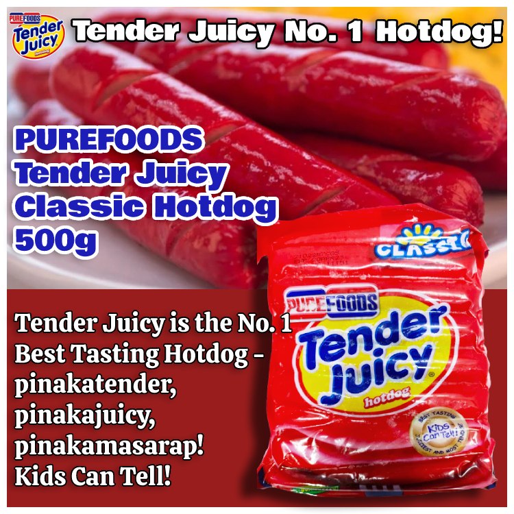 PUREFOODS Tender Juicy Hotdog 500g - 图0