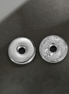 男士项链999足银龙凤吊坠实心平安扣民族风龙年凤凰挂件新年礼物