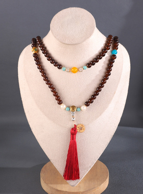 新中式长款可斜挎璎珞项链