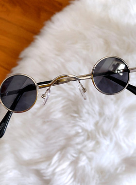 小圆形太阳眼镜装饰拍照摄影视频