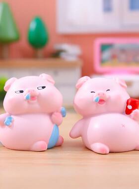 新款潮玩猪小哼系列盲盒可爱粉色系小猪公仔桌面装饰摆件厂家直销
