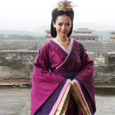 影视古装美人心计同款古装女汉服皇后服曲裾古典舞蹈服拖尾汉服 虎窝淘