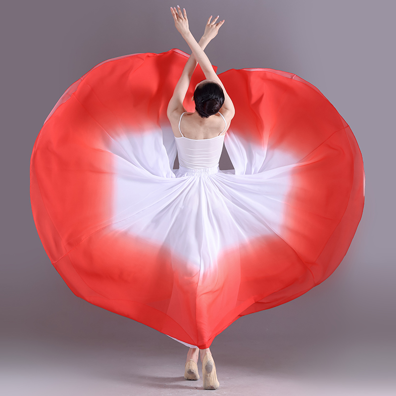 原创古典大摆裙民族演出服装纱裙 众托民族服装/舞台装