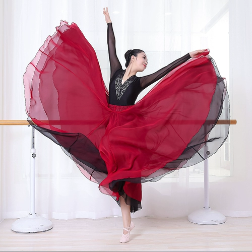 Двухцветная классическая спортивная одежда, костюм, длинная юбка