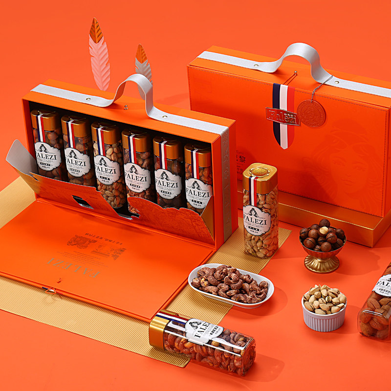 坚果礼盒罐装法乐兹纯干果零食大礼包春节礼品客户伴手礼长辈送礼