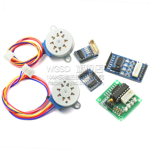 步进电机28BYJ48 uln2003驱动板器4相5线减速电机5V 12V马达模块 - 图2