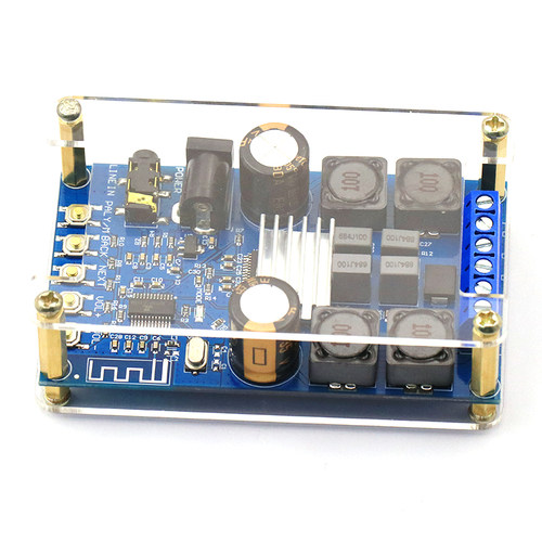 蓝牙数字功放板模块板 双声道50W*2音频放大板带外壳无POP音diy - 图0