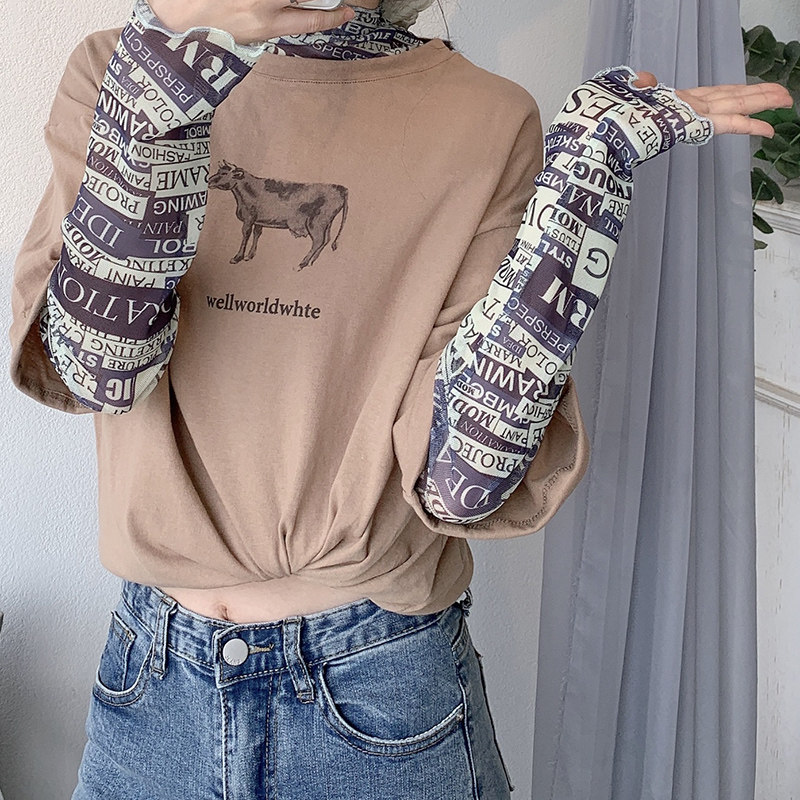 2023春夏新款小雏菊防晒打底衫t恤 顺夏T恤