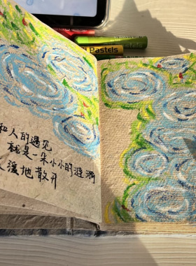 尼泊尔手账本定制代画成品