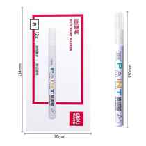 Able S576 white fine rod Paint Pen Tonic Paint Tire 1 0 Graffiti Pen does not fall color does not fade waterproof oily