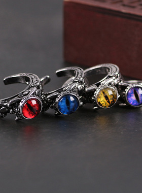 男女合金欧美夸张恶魔眼睛戒指