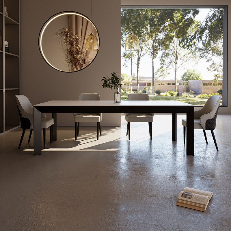 德利丰岩板餐桌大尺寸长方形别墅大户型家用写字台书桌拉米娜定制,淘宝优惠券,粉丝福利购,淘宝优惠卷