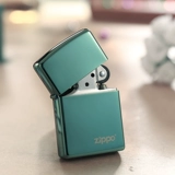 Подлинный Zippo Ligher, темно -зеленый океан зеленый логотип ICE 28129ZL зеленый лед, изменение цвета дракона, торговая марсия DIY гравюра