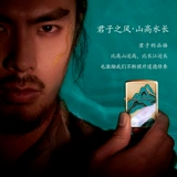 Sansui, оригинальная зажигалка, эмаль, инкрустация камня, подарочная коробка