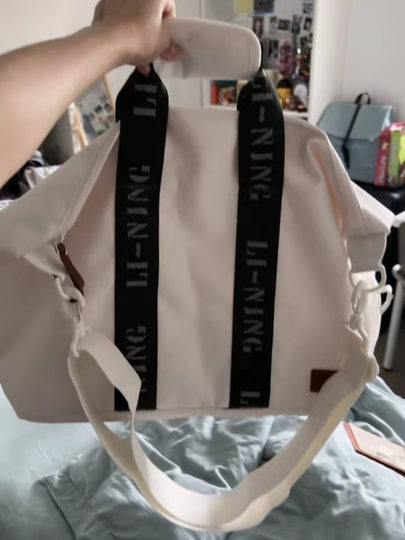 Li ning bolsa de fitness, bolsa de entrenamiento deportivo, gran capacidad, viaje de negocios, bandolera portátil, bolsa deportiva de almacenamiento de verano