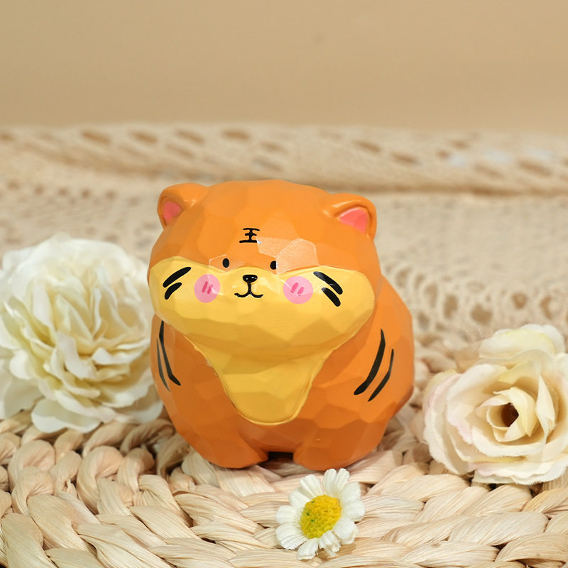 新款摆件福满小生肖小摆件十二生肖树脂桌面装饰卡通公仔生日礼物,淘宝优惠券,粉丝福利购,淘宝优惠卷