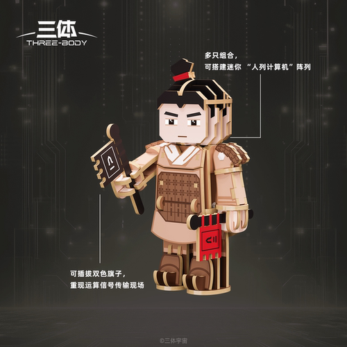 三体章北海宇航员积木模型创意礼物拼装桌面摆件朋友可动手办周边 - 图2