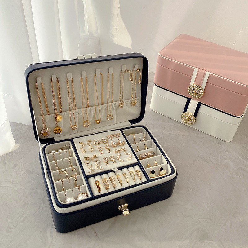 大容量多层珠宝首饰盒高档收纳盒 晶蕾首饰盒