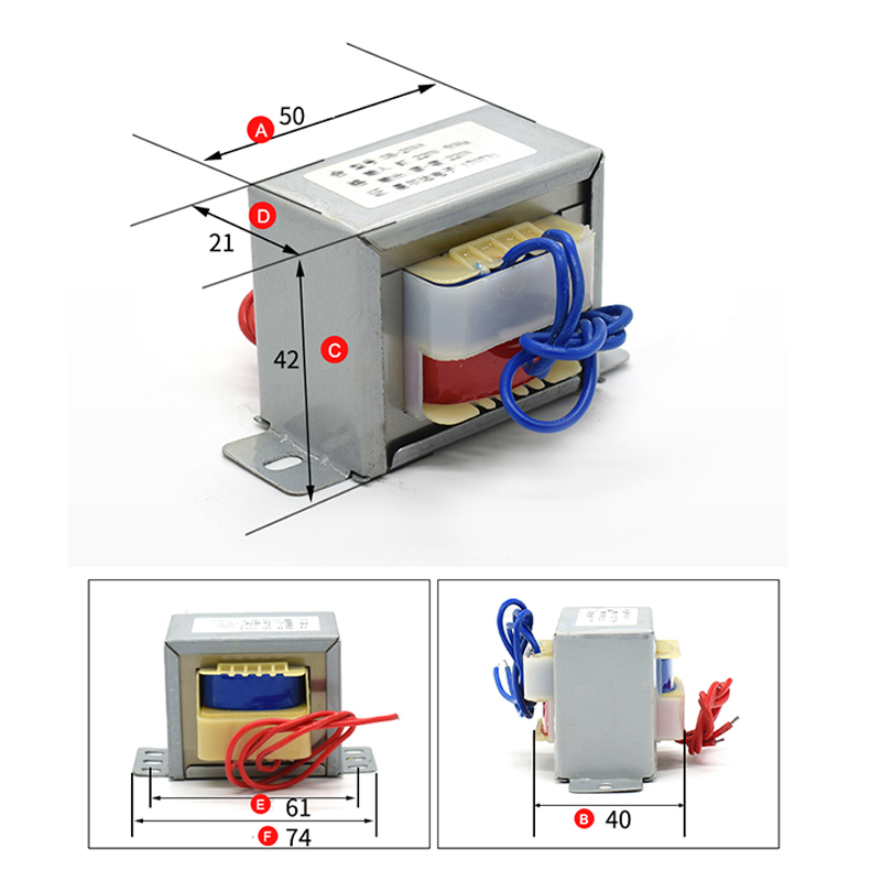 EI48全铜电源变压器8W/VA 220V转9V12V/15V/18V/24V/30V2000v单双-图1