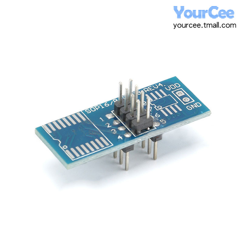 SOIC8/SOP8测试夹子/宽窄体通用/转接板/免拆测试烧录座夹子-图2