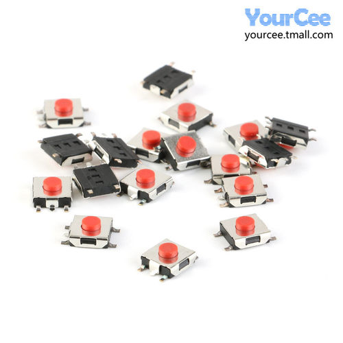 贴片轻触开关 4/5脚 6*6*3.1/2.5mm 微动开关 按键开关 金属外壳 - 图3