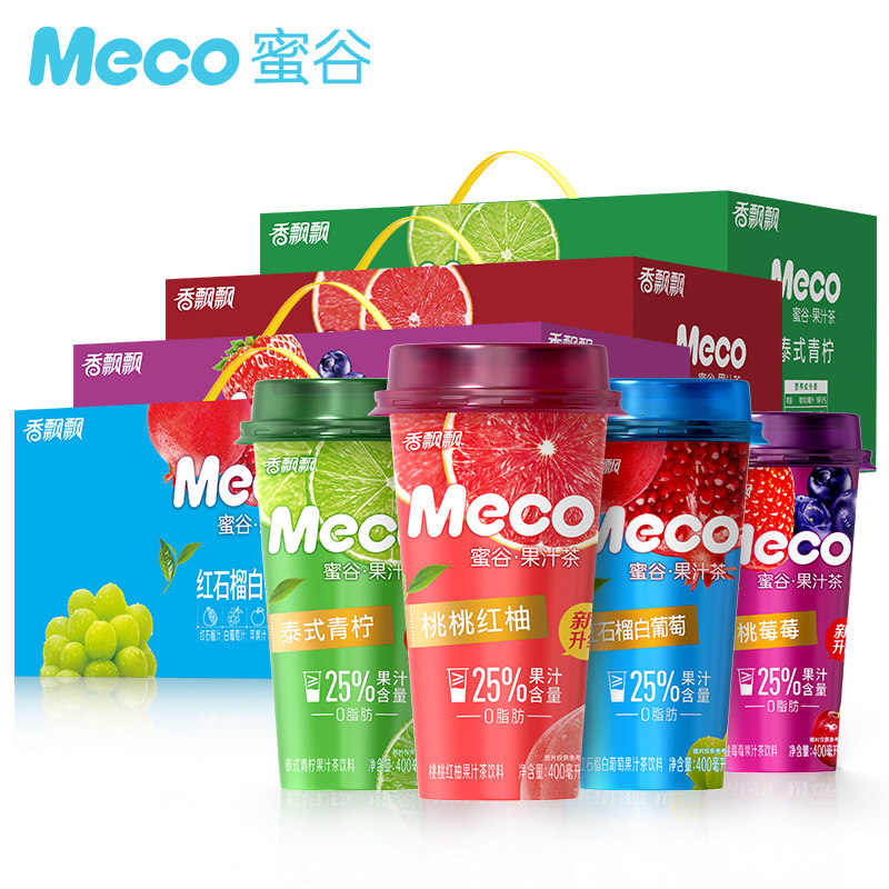香飘飘meco蜜谷果汁茶饮料水果茶 诚诚食品茶饮料