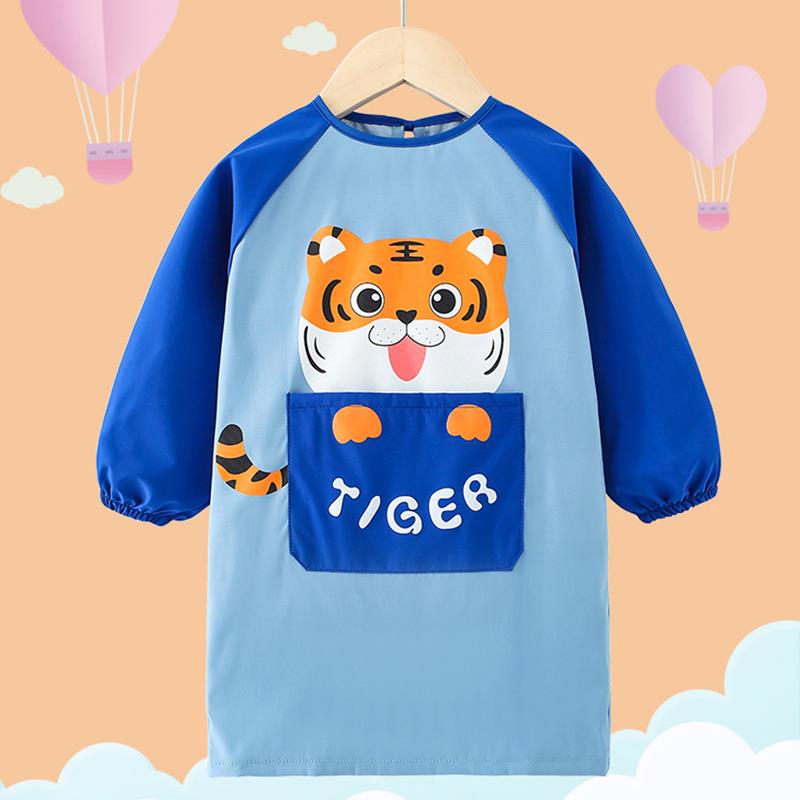 Children's apron waterproof coverall eating bib long sleeve