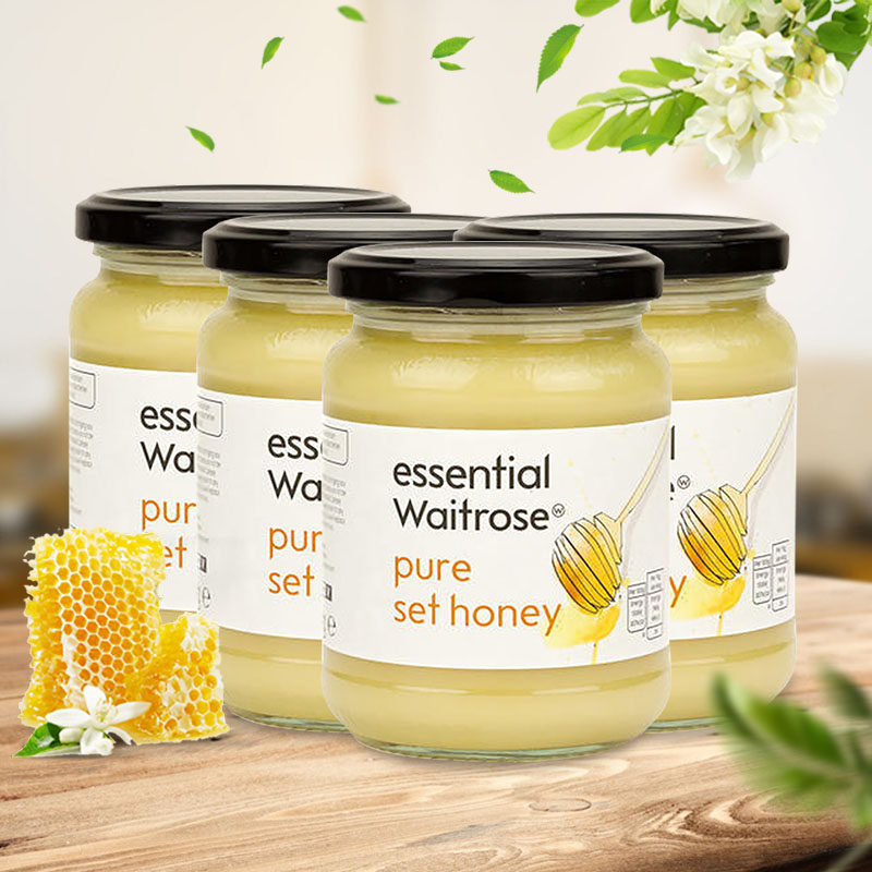 进口纯正天然成熟结晶英国*土蜂蜜 waitrose海外蜂蜜