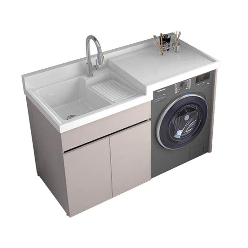 阳台洗衣机柜组合定制滚筒洗衣槽池台带搓板一体洗衣柜伴侣,淘宝优惠券,粉丝福利购,淘宝优惠卷