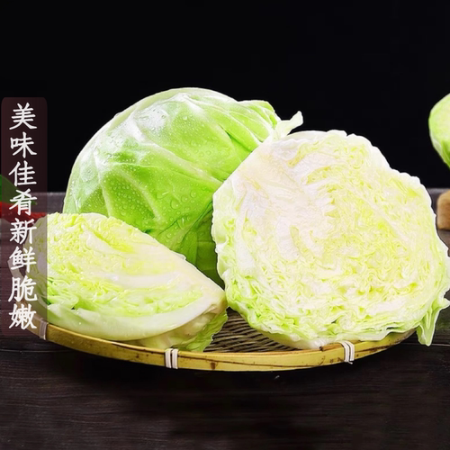新鲜蔬菜绿甘蓝卷心菜大头菜包心菜圆包菜沙拉菜生吃9斤产地直销 - 图1