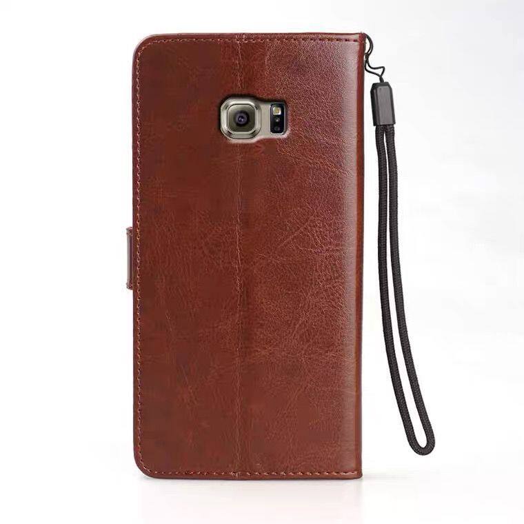 适用三星S6edge+手机壳sm-g9280左右翻盖皮套s6e双面防摔s6ege十曲面s6e+插卡钱包galaxy磁吸带盖扣搭smg9280 - 图0