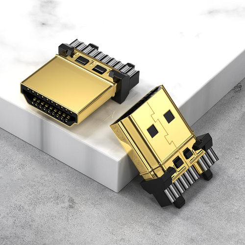 HDMI2.0高清焊接头电脑电视机投影仪显示器连接头4K高清线接插头 - 图3