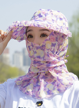 下地干活防晒帽子骑车遮阳帽女