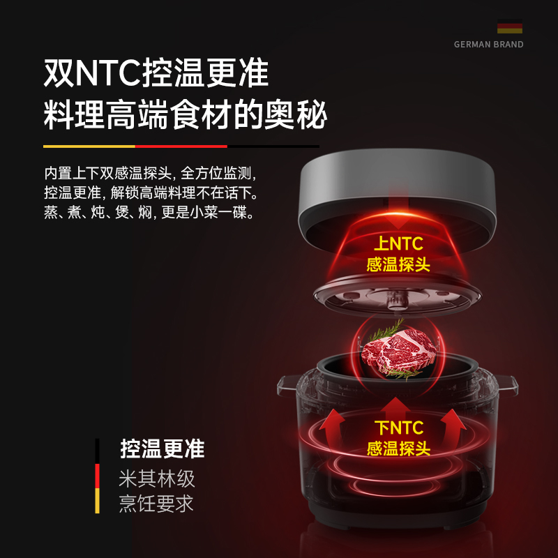 德国蓝宝新型电压力锅家用高压锅电饭煲多功能料理锅小型3升正品