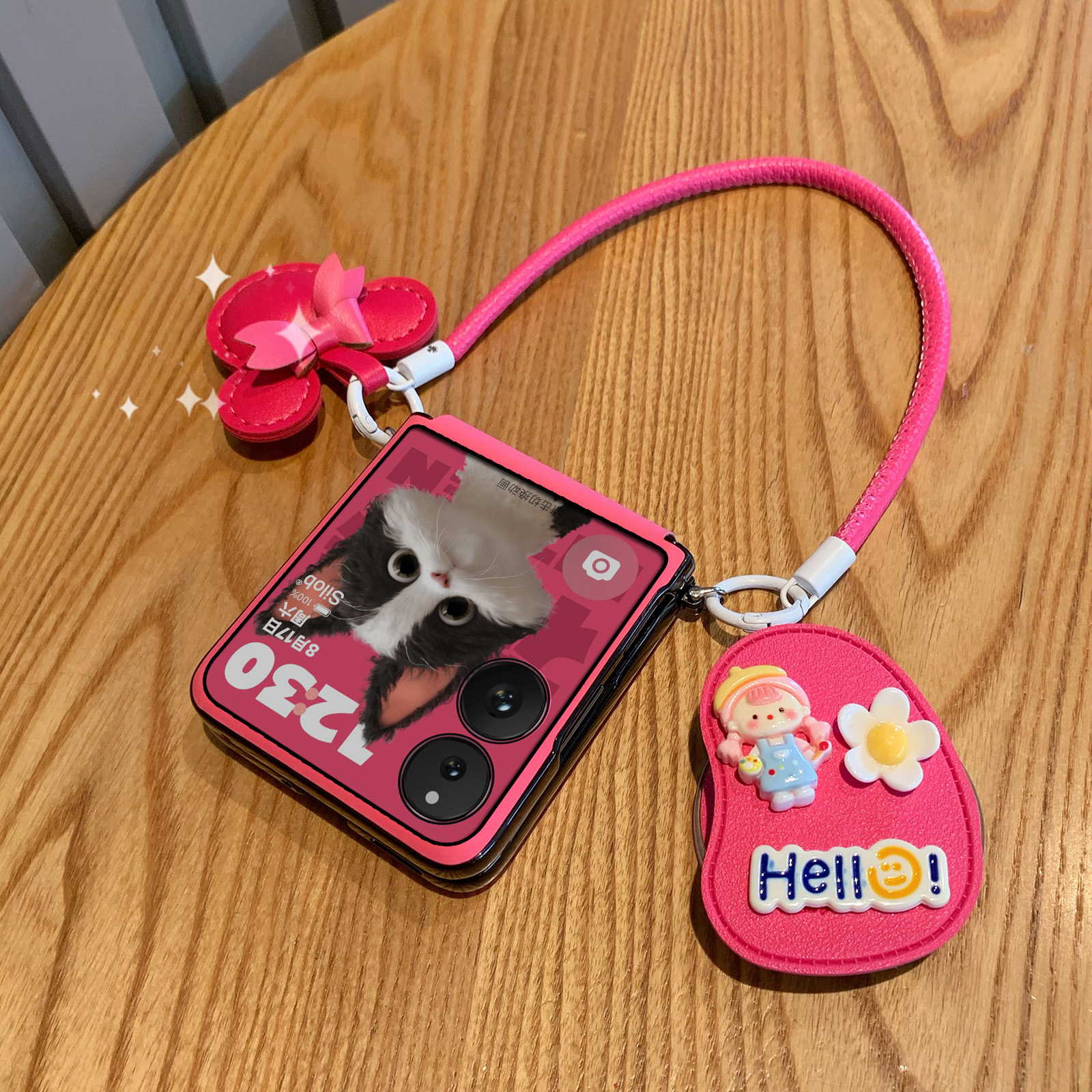 磁吸支架适用小米MIXFlip2手机壳新款荣耀VFlip折叠屏保护套2全包保护防摔网红mix flip高级三星zflip7挂绳女 - 图1