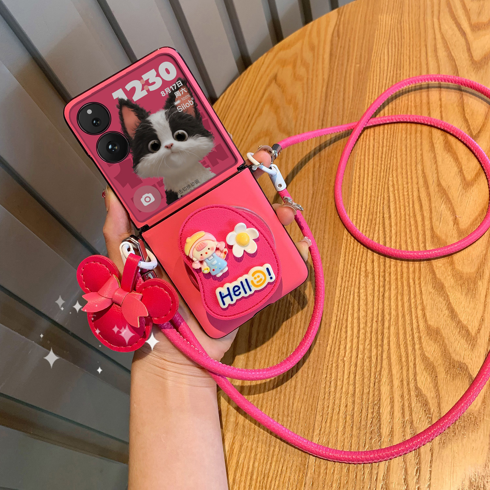 磁吸支架适用小米MIXFlip2手机壳新款荣耀VFlip折叠屏保护套2全包保护防摔网红mix flip高级三星zflip7挂绳女 - 图3