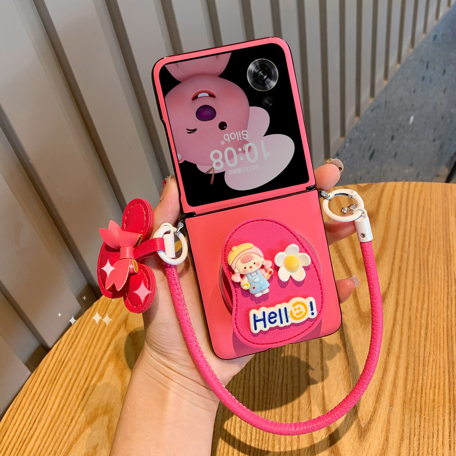 磁吸支架适用小米MIXFlip2手机壳新款荣耀VFlip折叠屏保护套2全包保护防摔网红mix flip高级三星zflip7挂绳女 - 图0