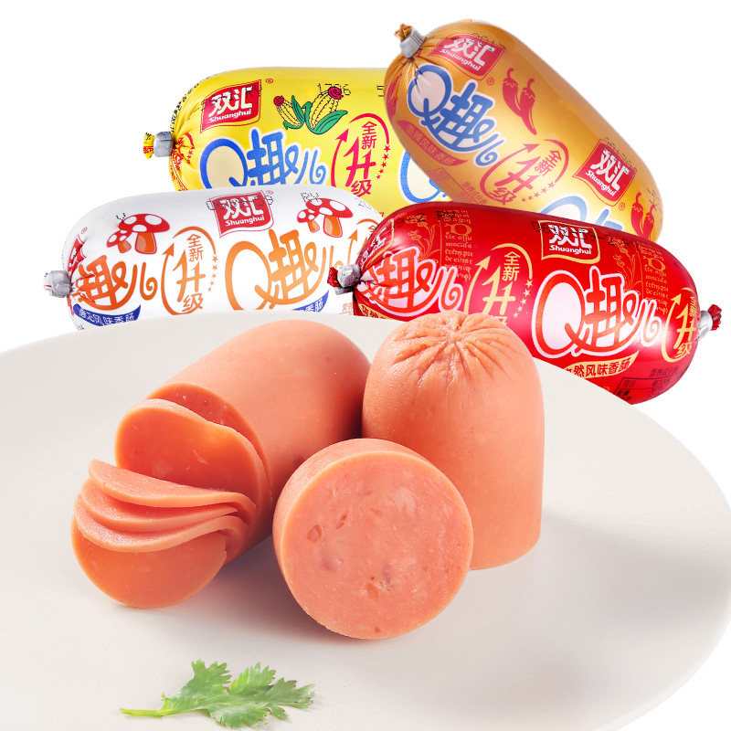 双汇70g*35支孜然香辣蘑菇火腿肠 美巢食品包装即食肠类