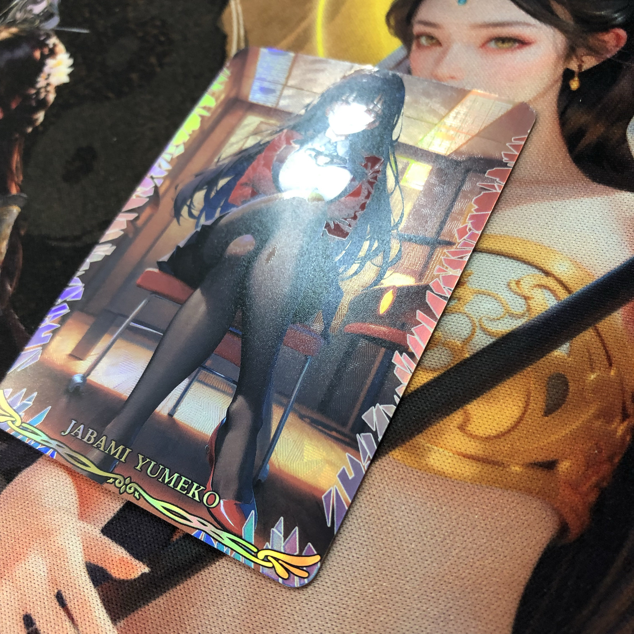 LVWW创作3-3  二次元动漫人物折光磨砂浮雕彩闪收藏卡（63*88mm）,淘宝优惠券,粉丝福利购,淘宝优惠卷