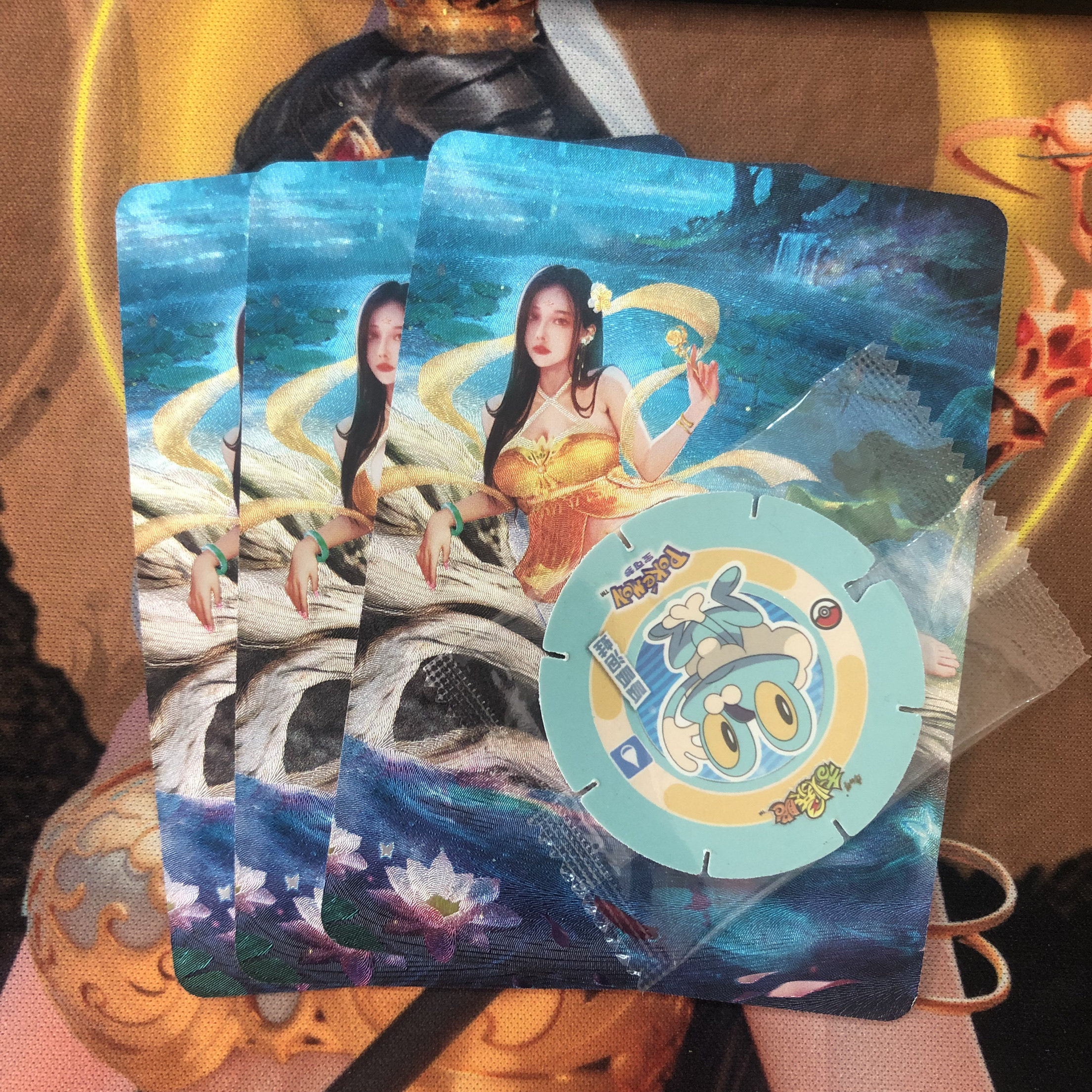 砖家原创  冲鸭礼盒限定版火狐四大美女粗闪收藏卡18r（63*88mm）,淘宝优惠券,粉丝福利购,淘宝优惠卷