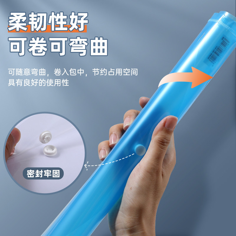 得力A4文件袋透明档案袋加厚特款大容量文件夹分类按扣资料袋防水防污L型资料夹财务凭证收纳袋学生试卷夹 - 图1