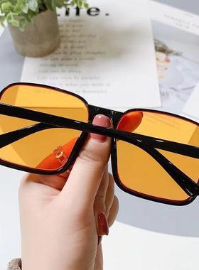 墨镜韩版个性款超大框方框眼镜女