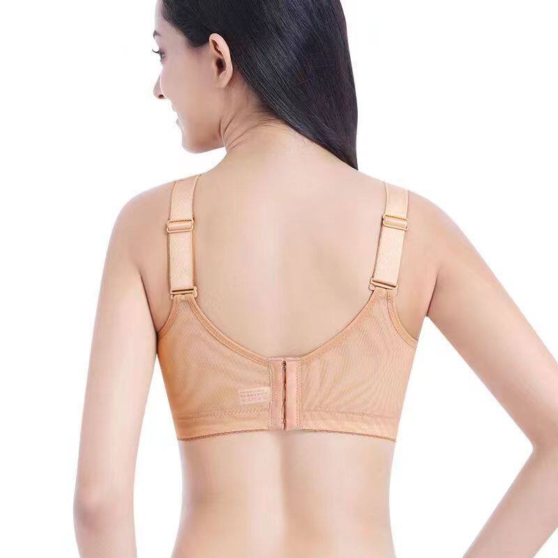 无钢圈聚拢内衣女蕾丝透气美背小胸文胸罩收副乳防下垂调整型薄款