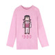 Inlife tie-dye cartoon long-sleeved T-shirt