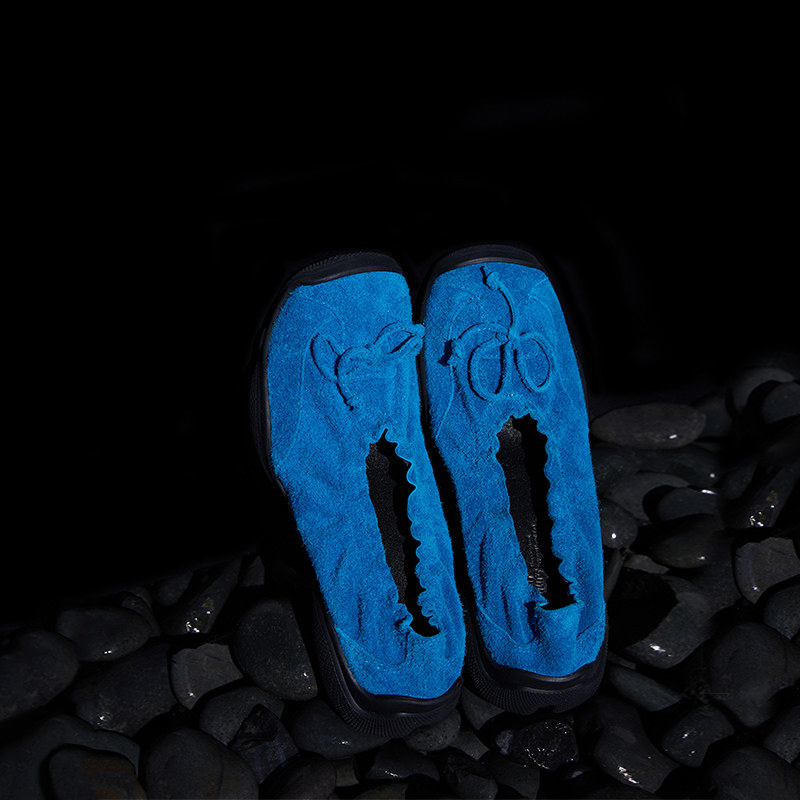 Le' Murmure 设计师 长毛牛反绒慵懒时髦  芭蕾运动厚底 休闲单鞋,淘宝优惠券,粉丝福利购,淘宝优惠卷