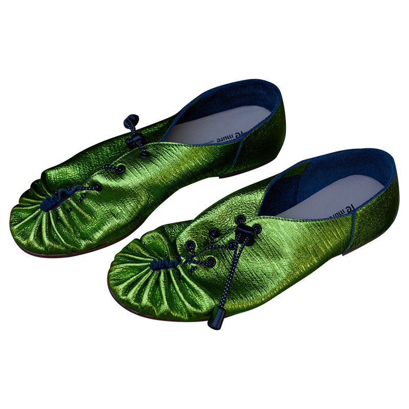 Le' Murmure “一踏即入 松紧由心”松弛美学 褶皱芭蕾舞深口单鞋,淘宝优惠券,粉丝福利购,淘宝优惠卷