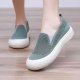 Old Beijing cloth shoes women's net shoes summer hollow breathable soft thick sole non-slip sports and leisure slip-on shoes mom's shoes