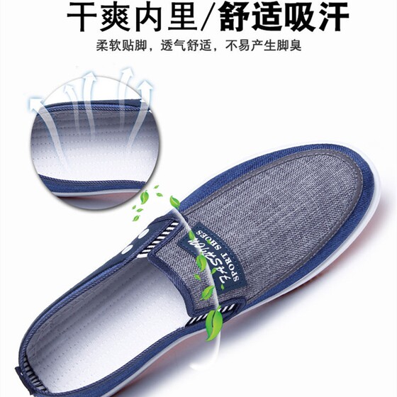 Versatile breathable canvas student autumn flat shoes